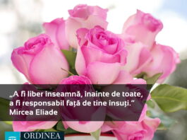 CITATUL ZILEI. A fi liber înseamnă, înainte de toate, a fi responsabil față de tine însuți