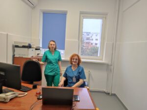 Medicul Cristinela Vasile face echipă foarte bună cu asitenta sa Laura Șerbănescu