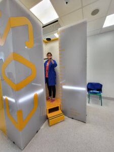 Aparatul este adaptat și pentru pacienții cu dizabilități