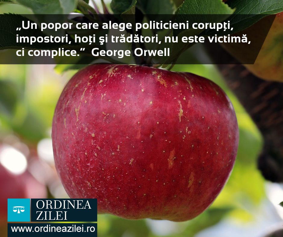 CITATUL ZILEI. Un popor care alege politicieni corupţi, impostori, hoţi şi trădători, nu este victimă, ci complice